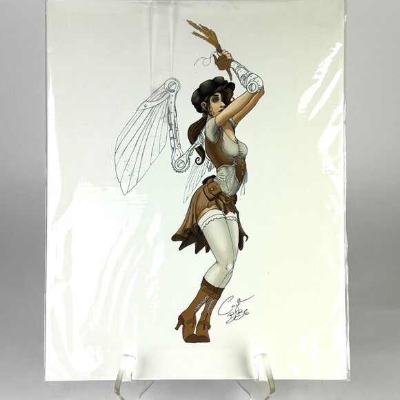 Steampunk Virgo Angel Zodiac Art Print – Brose Brothers Productions 2014 - Picture 2 of 6